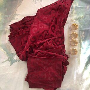 Target Classic Tidings Red Floral Oblong Tablecloth